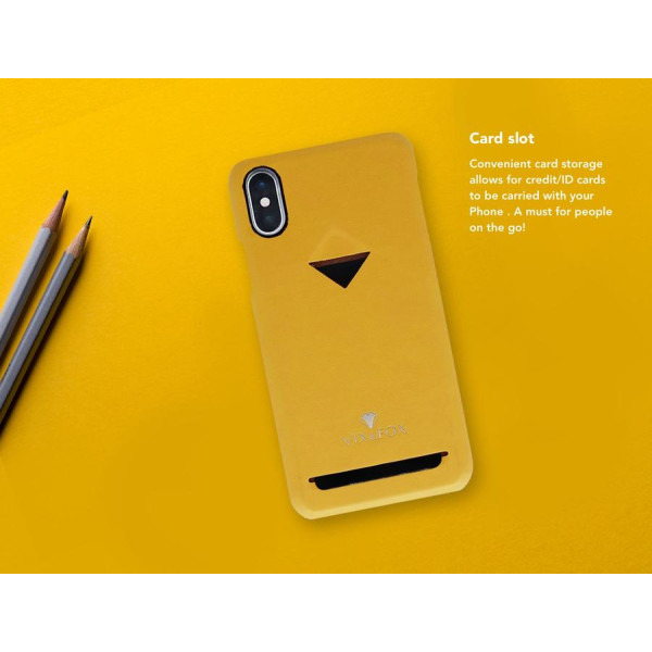 VixFox Card Slot Back Shell for Iphone 7/8 plus mustard yellow Mobiili ümbrised