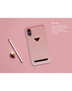 VixFox Card Slot Back Shell for Iphone X/XS pink-foto3