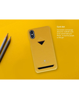 VixFox Card Slot Back Shell for Iphone XR mustard yellow-foto3