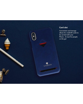 VixFox Card Slot Back Shell for Iphone XSMAX navy blue-foto3