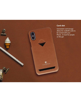 VixFox Card Slot Back Shell for Samsung S9 caramel brown-foto3