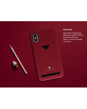 VixFox Card Slot Back Shell for Samsung S9 ruby red-foto3