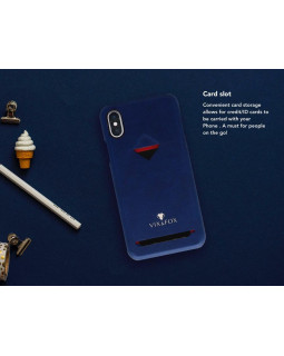 VixFox Card Slot Back Shell for Samsung S9 navy blue-foto3
