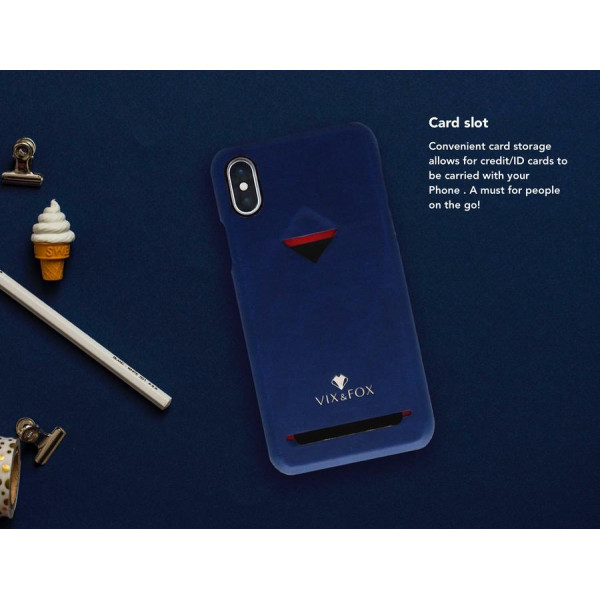 VixFox Card Slot Back Shell for Samsung S9 navy blue Mobiili ümbrised