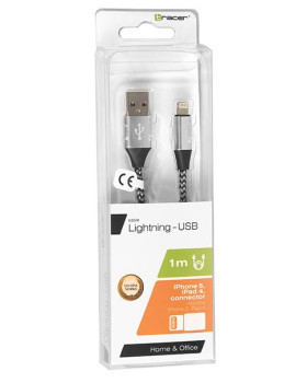Tracer 46268 Lighting USB 2.0 Iphone AM 1m Black Silver-foto3
