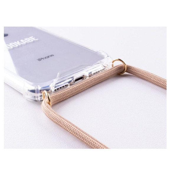 Lookabe Necklace iPhone Xs Max gold nude loo010 Mobiili ümbrised