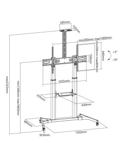 Sbox FS-3610 Floor Ultra-Large LED TV Stand 60-100