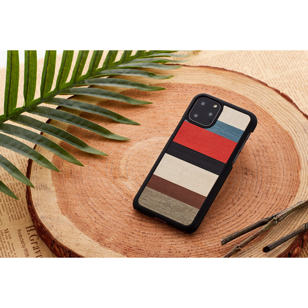 MAN&WOOD SmartPhone case iPhone 11 Pro Max corallina black Mobiili ümbrised