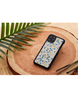 MAN&WOOD SmartPhone case iPhone 11 Pro Max blue triangle black-foto3