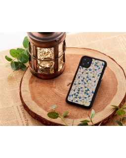 MAN&WOOD SmartPhone case iPhone 11 blue triangle black-foto3