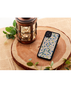 MAN&WOOD SmartPhone case iPhone 11 blue triangle black-foto3