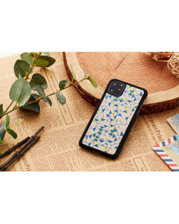 MAN&WOOD SmartPhone case iPhone 11 Pro blue triangle black-foto3
