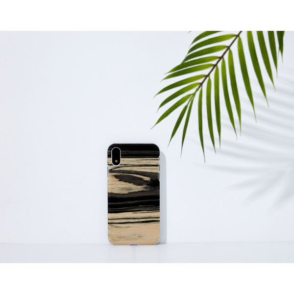 MAN&WOOD SmartPhone case iPhone XR white ebony white Mobiili ümbrised
