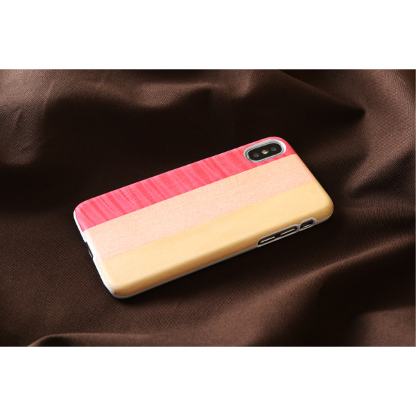 MAN&WOOD SmartPhone case iPhone X/XS pink pie white Mobiili ümbrised