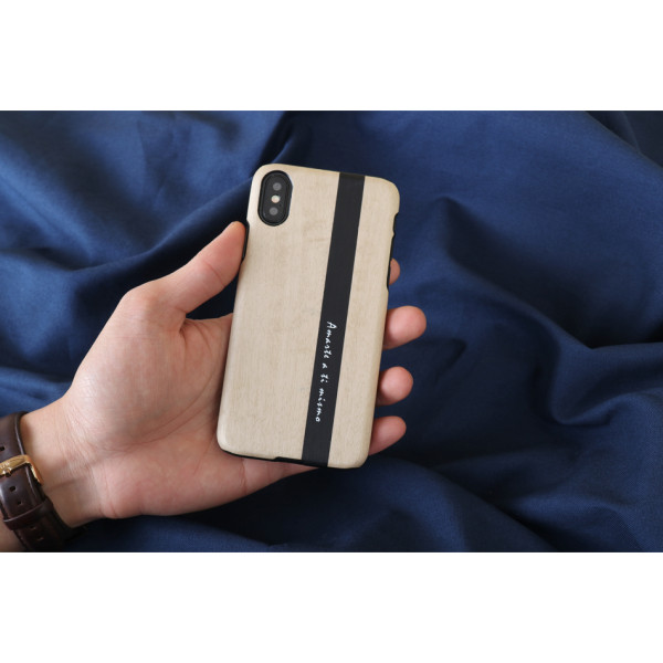 MAN&WOOD SmartPhone case iPhone X/XS diario black Mobiili ümbrised