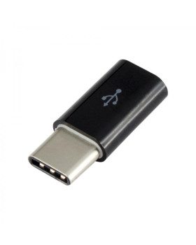 Sbox Micro USB 2.0 F. -> TYPE C M. Black AD.USB-C B-foto3