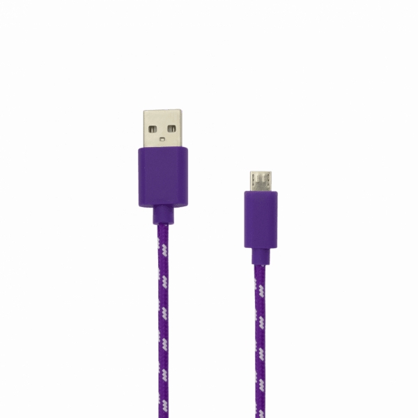 Sbox USB->Micro USB 1M USB-1031U purple Muu