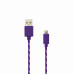 Sbox USB->Micro USB 1M USB-1031U purple Muu