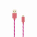 Sbox USB->Micro USB 1M USB-1031P pink Muu