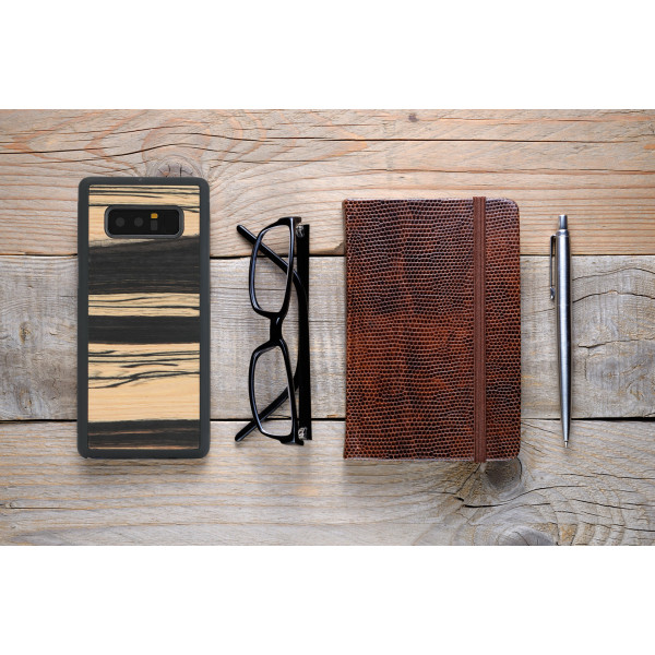 MAN&WOOD SmartPhone case Galaxy Note 8 white ebony black Mobiili ümbrised