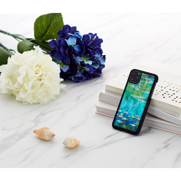 iKins SmartPhone case iPhone 11 Pro Max water lilies black Mobiili ümbrised