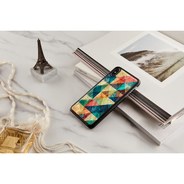 iKins SmartPhone case iPhone XS Max mosaic black Mobiili ümbrised