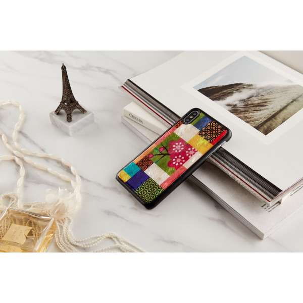 iKins SmartPhone case iPhone XS Max cherry blossom black Mobiili ümbrised