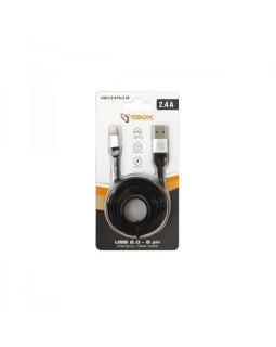 Sbox USB 2.0-8-Pin/2.4A black/silver-foto3