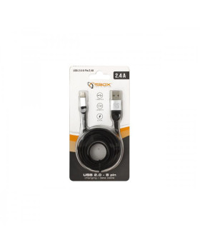 Sbox USB 2.0-8-Pin/2.4A black/silver-foto3