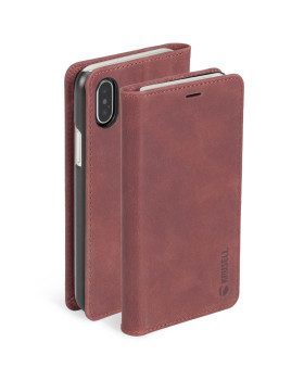 Krusell Sunne 4 Card FolioWallet Apple iPhone XS Max vintage red-foto3