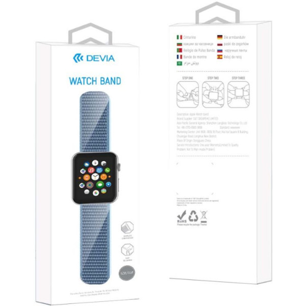 Devia Deluxe Series Sport3 Band (40mm) for Apple Watch red Nutikellad