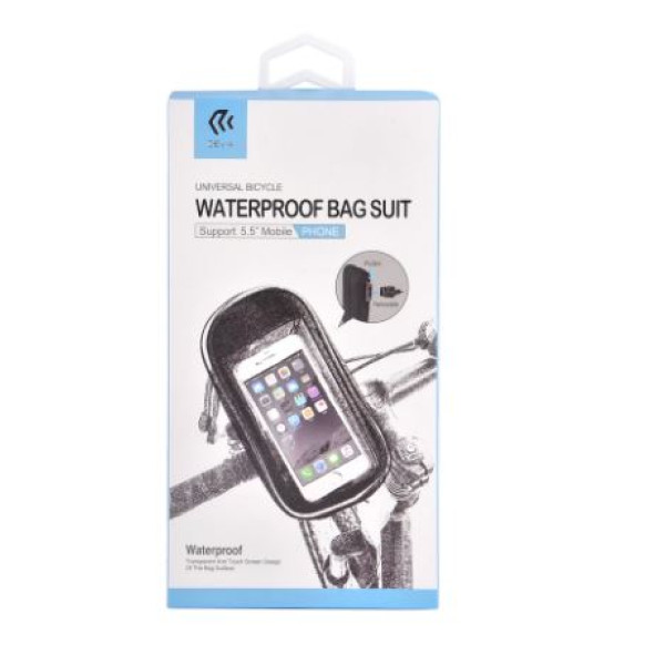 Devia Universal Bicycle Waterproof Bag Suit black Mobiili ümbrised