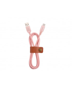 Tellur Data cable, USB to Type-C, made with Kevlar, 3A, 1m rose gold-foto3