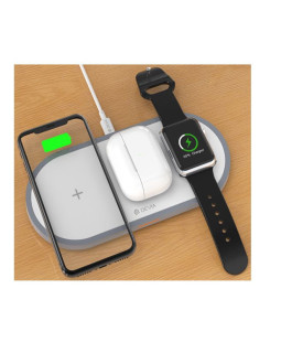 Devia 3In1 Charger for smart phone & Applewatch & Earphone V4 (10W) white-foto3
