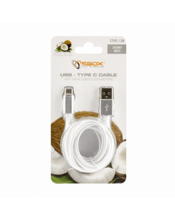 Sbox USB-TYPEC-15W USB->Type C M/M 1.5m Coconut White-foto3