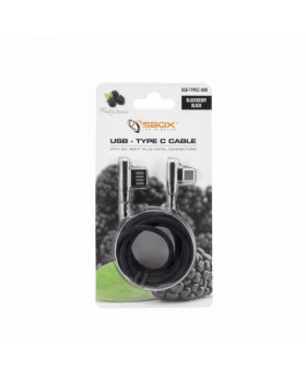 Sbox USB-C-90-B USB->Type C 90 M/M 1.5m Black-foto3