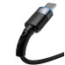 Tellur Data cable, USB to Micro USB, LED, Nylon Braided, 1.2m black Muu