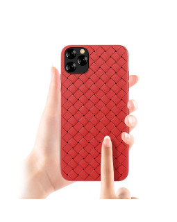 Devia Woven Pattern Design Soft Case iPhone 11 Pro red-foto3
