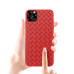 Devia Woven Pattern Design Soft Case iPhone 11 Pro Max red Mobiili ümbrised