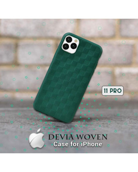 Devia Woven2 Pattern Design Soft Case iPhone 11 Pro green-foto3