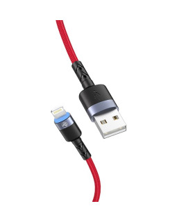 Tellur Data Cable USB to Lightning with LED Light 3A 1.2m Red-foto3