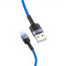 Tellur Data cable USB to Lightning with LED Light, 3A, 1.2m blue Muu