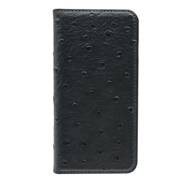Tellur Book case Ostrich Genuine Leather for iPhone 7 black Mobiili ümbrised