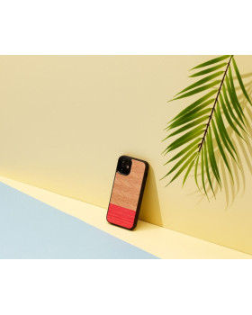 MAN&WOOD case for iPhone 12 mini herringbone azalea black-foto3