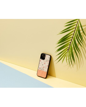 MAN&WOOD case for iPhone 12 mini pink flower black-foto3
