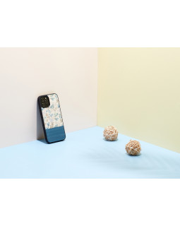 MAN&WOOD case for iPhone 12 Pro Max blue flower black-foto3