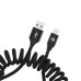 Tellur Data cable Extendable USB to Lightning 3A 1.8m black Muu