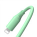 Tellur Silicone USB to Lightning cable 3A, 1m, green Muu