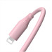 Tellur Silicone USB to Lightning cable 3A, 1m, pink Muu