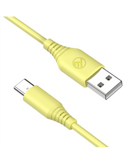 Tellur Silicone USB to Type-C Cable 3A 1m Yellow-foto3